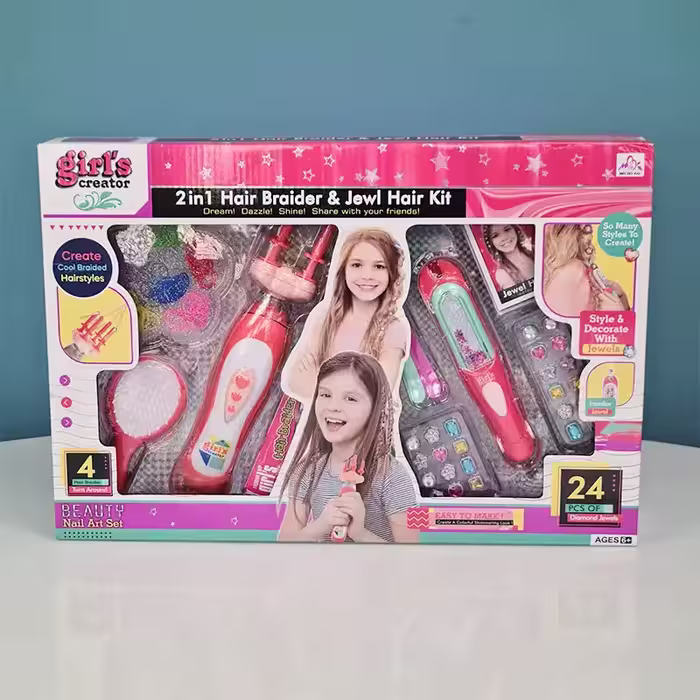 اسباب بازی ست بافت مو 24 تکه کد MBK378
