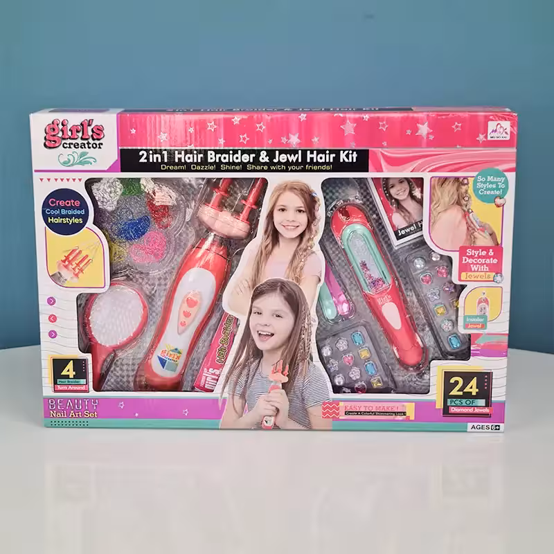 اسباب بازی ست بافت مو 24 تکه کد MBK378