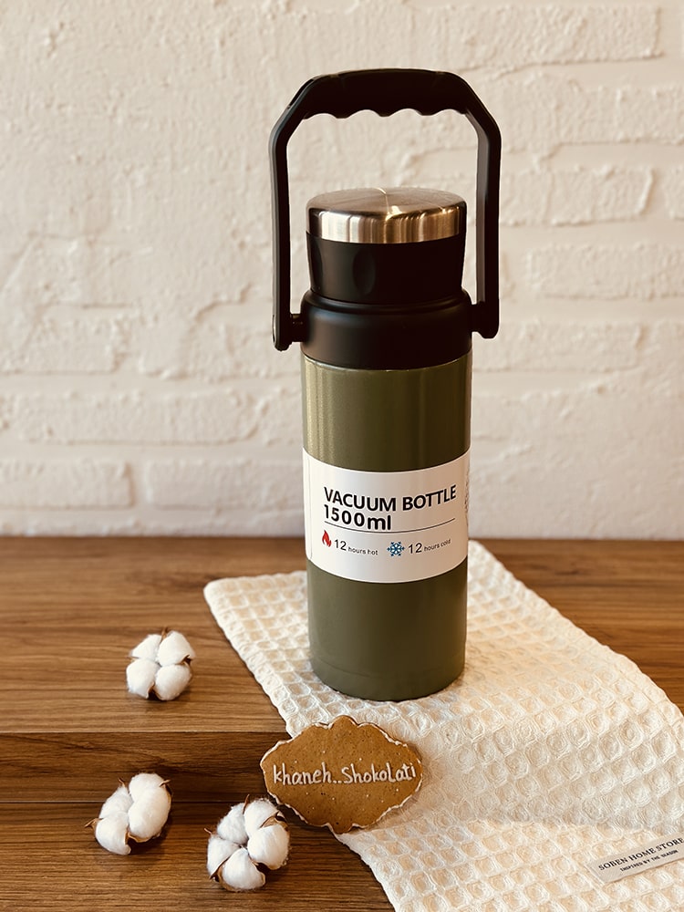 فلاسک دسته دار 1500میل VACUUM BOTTLE کد00783