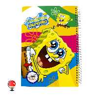 دفتر مشق 100برگ سیمی طرح باب اسفنجی جلد سخت آپادانا