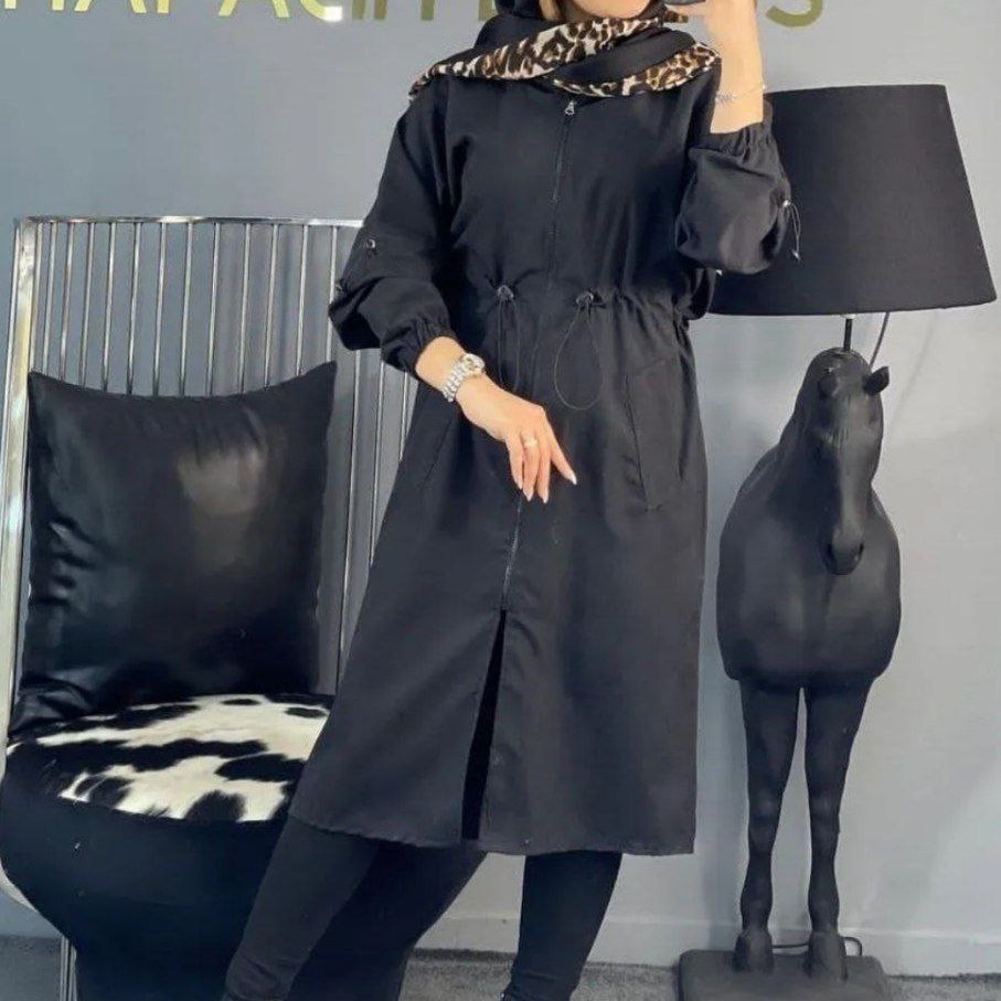 بارونی زنانه مدل حدیث جنس میکرو کجراه درجه یک  ارسال رایگان 