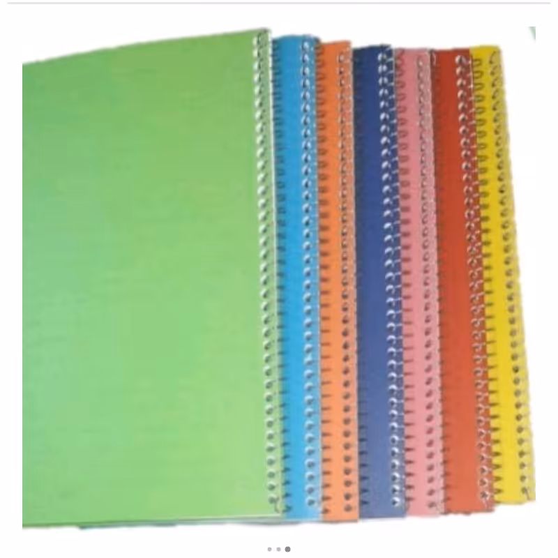 دفتر 50برگ سیمی طلقی تک رنگ