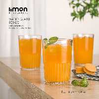 لیوان شیشه ای شیادار 350سی سی لیمون