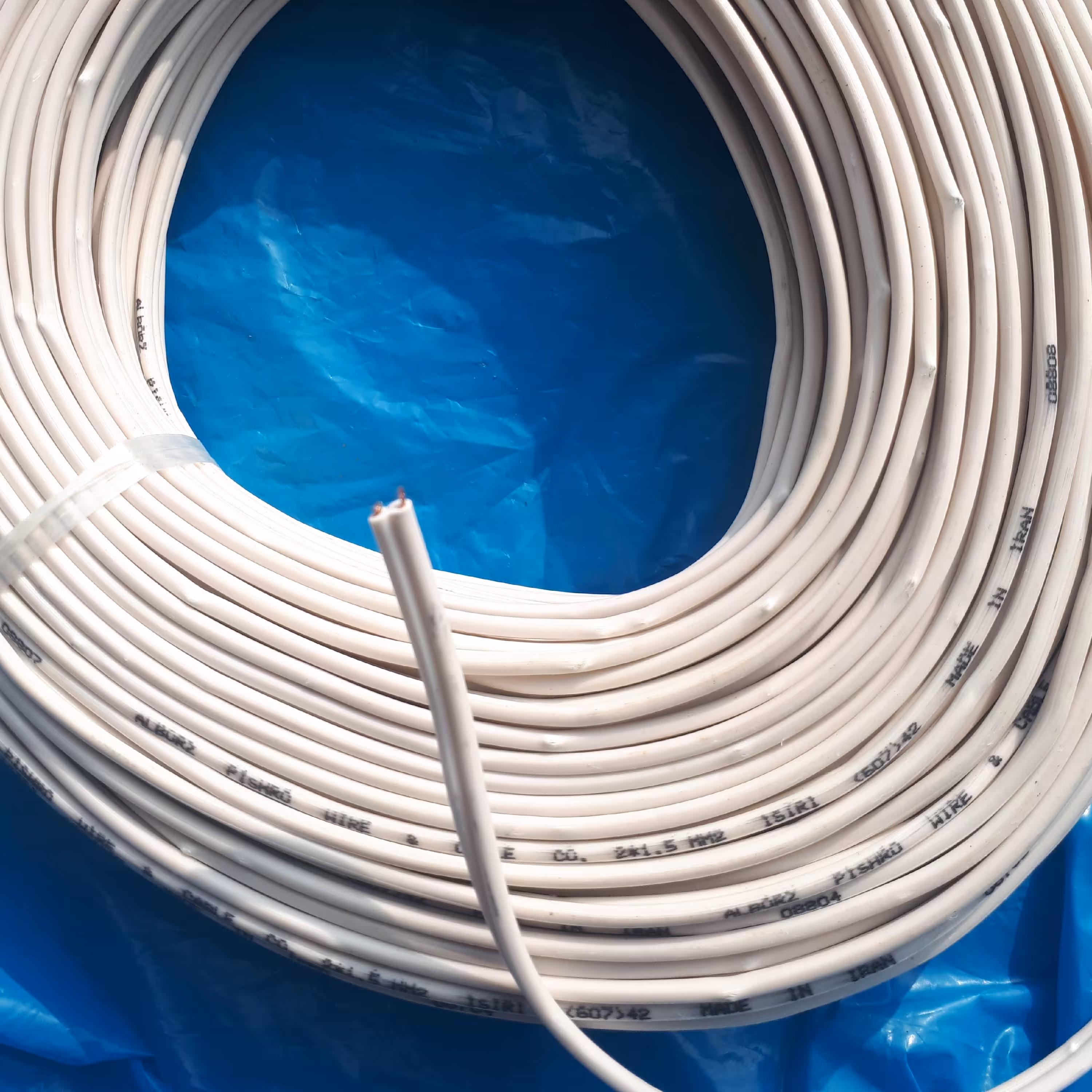 کلاف سیم برق سیم کشی برق 1،دولا، راد افشان سحر  (100متری)