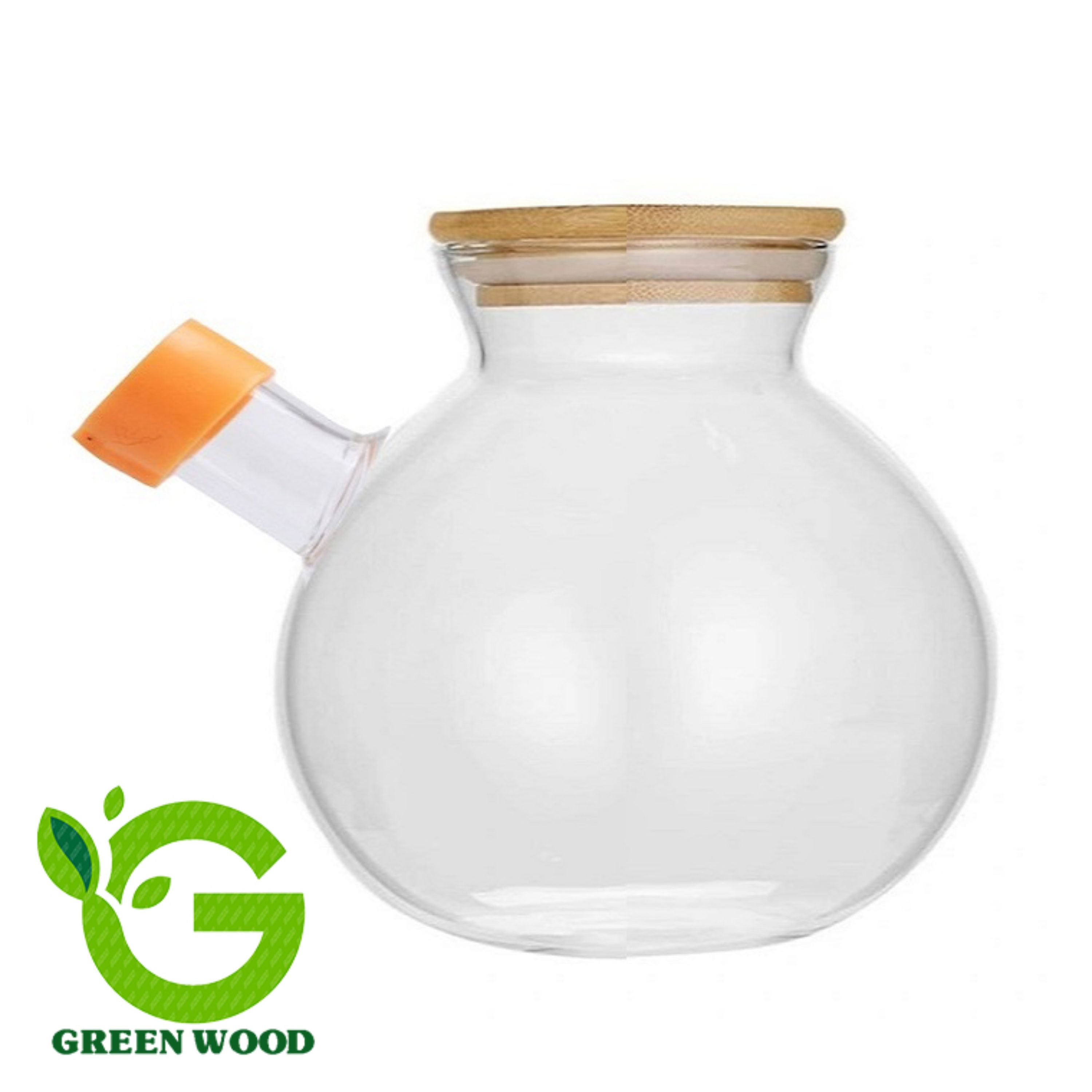 جای روغن ظرف روغن و سرکه و آبلیمو 500 میلی لیتربامبو شیشه ای پیرکس کد Gw51301028