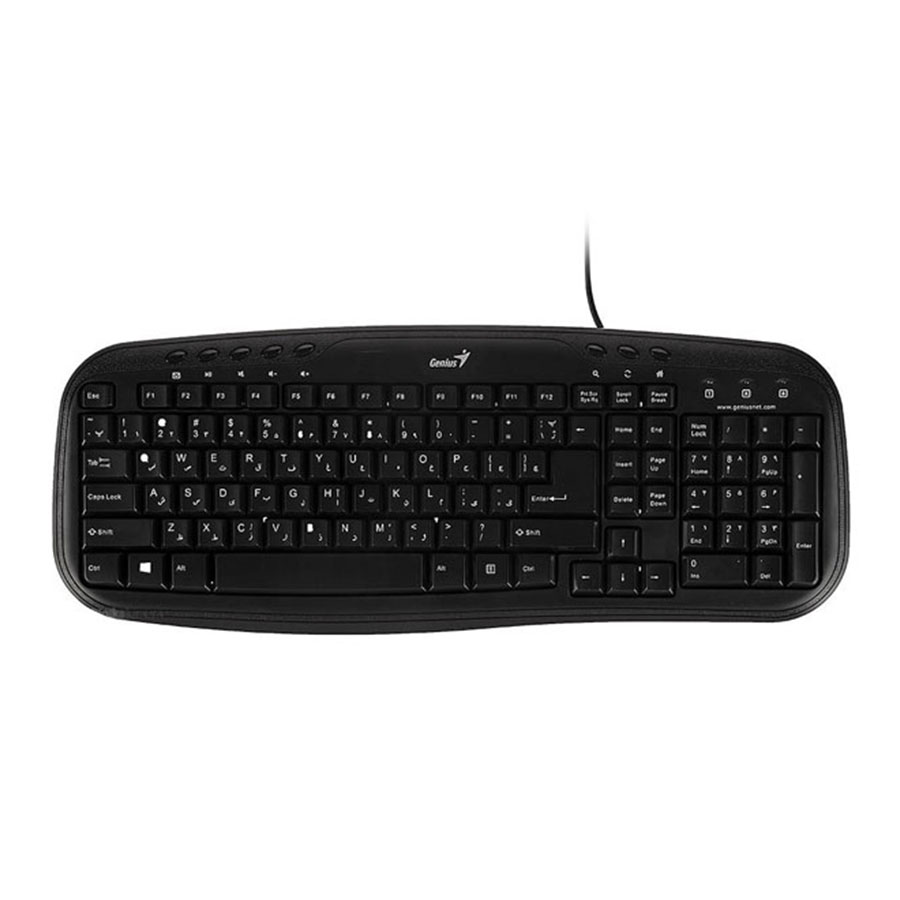 قیمت و خرید کیبورد باسیم جنیوس مدل KB-M200 | یاس ارتباط