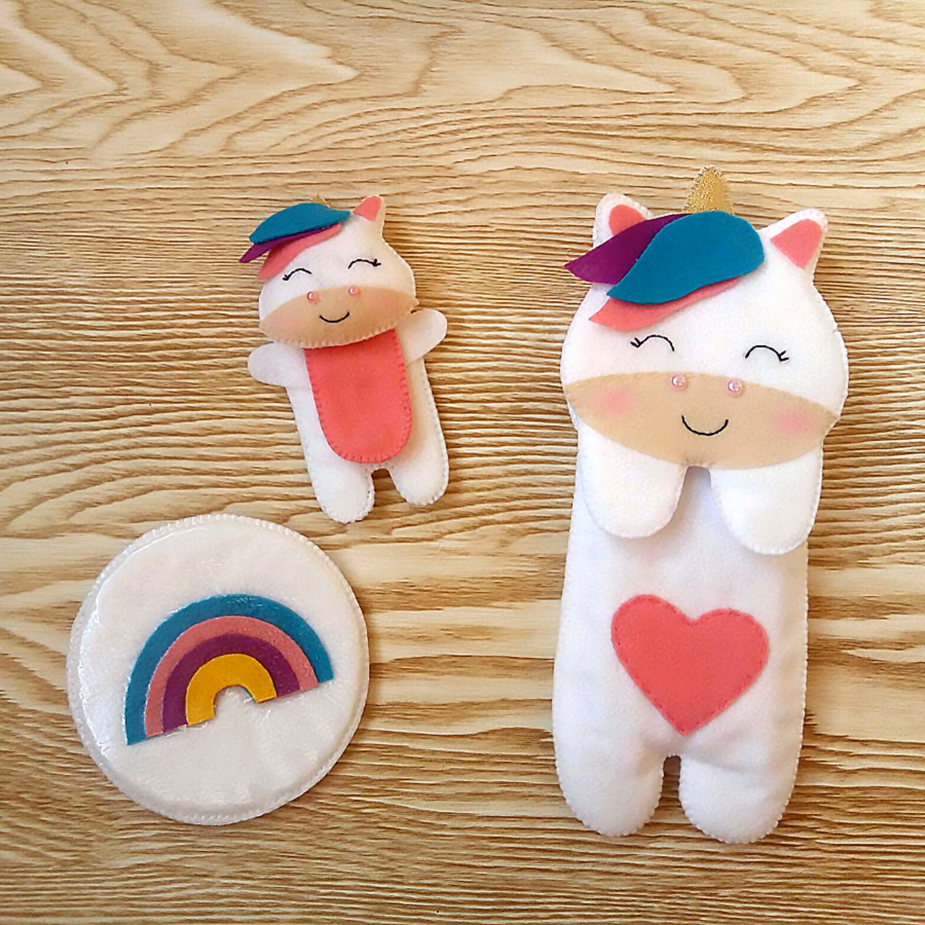 ست یونیکورن جامدادی (جاعینکی) جاهندزفری و زیرلیوانی 