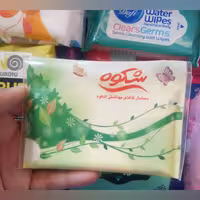 دستمال کاغذی بهداشتی کتابی فانتزی طرح بهار شکوه 10 عددی چسبدار