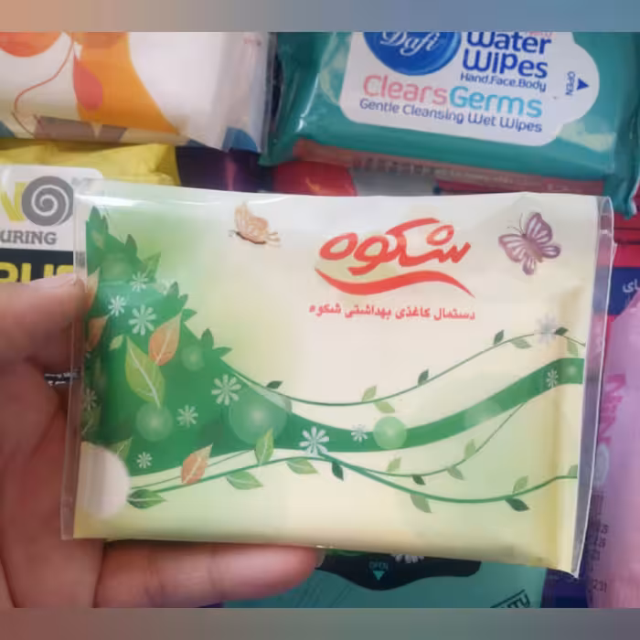 دستمال کاغذی بهداشتی کتابی فانتزی طرح بهار شکوه 10 عددی چسبدار