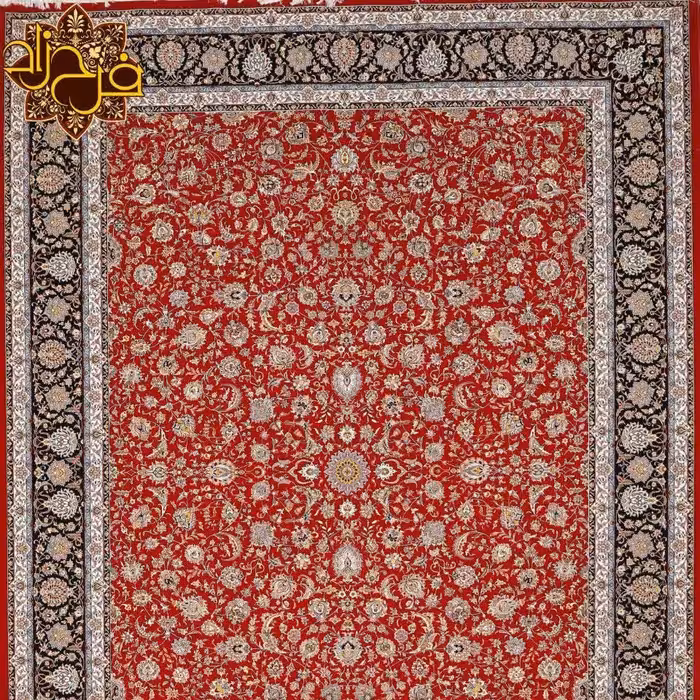 فرش 1200شانه  تراکم 3600 طرح افشان لاکی