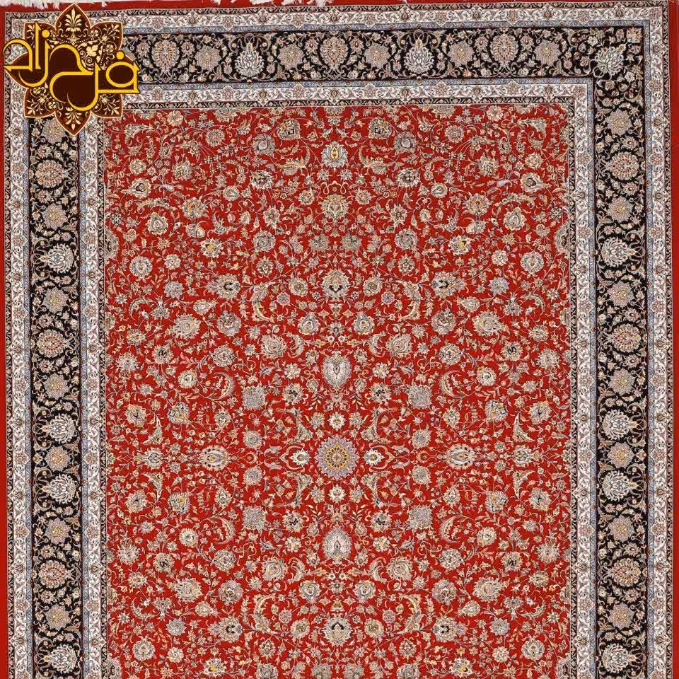 فرش 1200شانه  تراکم 3600 طرح افشان لاکی