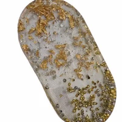 استند کفی ورق طلا دستساز رزینی