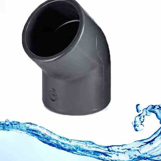 زانو ( 45 درجه ) چسبی Upvc با قطر 25mm