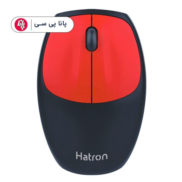 موس بیسیم قرمز مشکی HATRON HMW395SL Silent