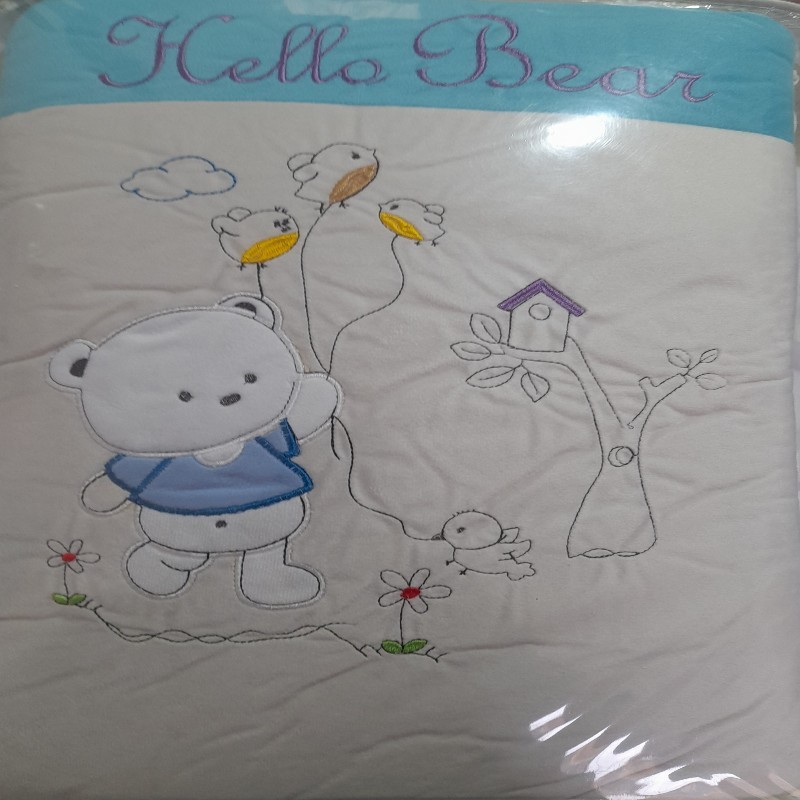 سرویس خواب نوزادی مخمل چهار تیکه