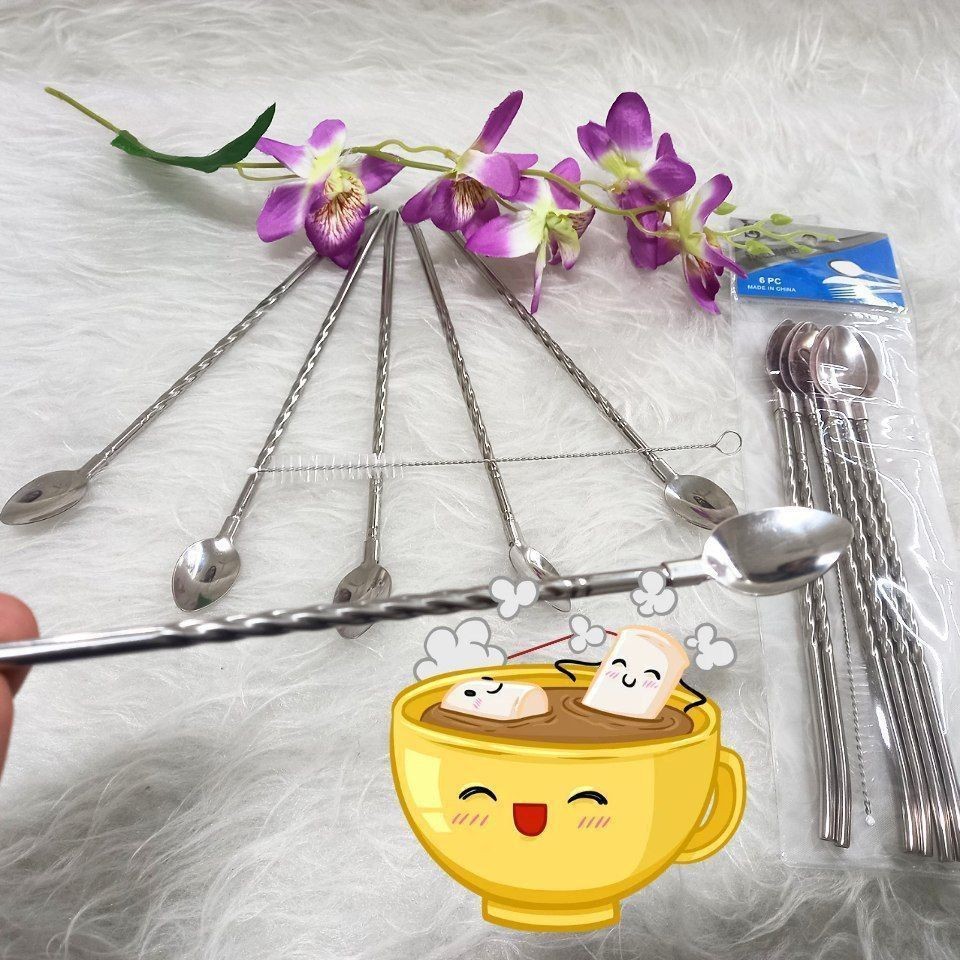 قاشق شربت خوری پیچی نی دار استیل فرچه دار
طراحی خاص و منحصر به فرد
جنس بدنه استیل