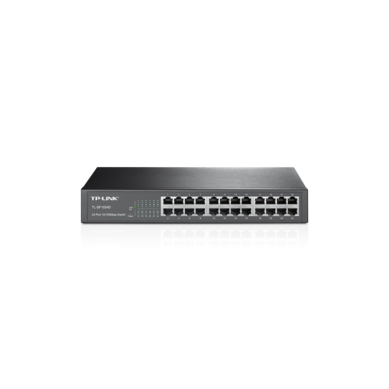 سوییچ 24 پورت مگابیتی و رکمونت تی پی لینک TL-SF1024D