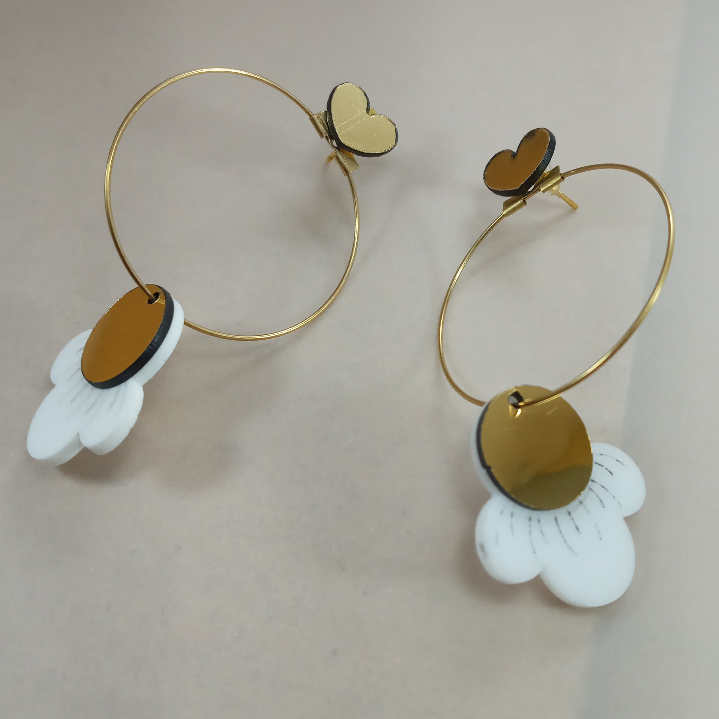 گوشواره حلقه ای شکوفه