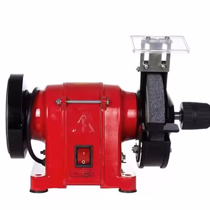 دستگاه سه نظام دار محک 125  بهمراه تیغه برش  جنس ایرانی وزن 5.5 کیلوگرم . 3000 دور در دقیقه