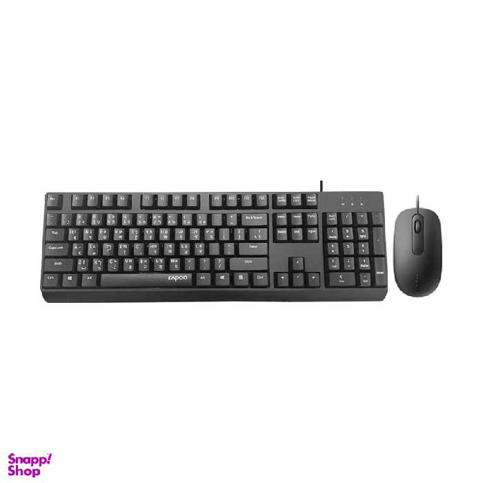 ماوس و کیبورد با سیم رپو مدل X130 Pro