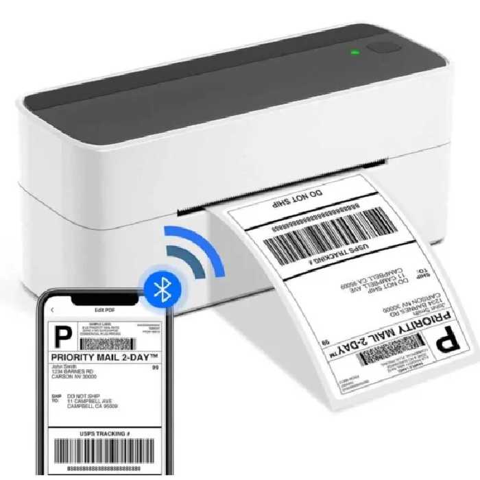 خرید و قیمت پرینتر حرارتی برچسب با بلوتوث PM-241-BT بدون پایه - کی ام کالا