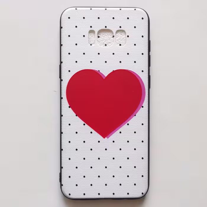 قاب طرحدار  قلب مناسب گوشی سامسونگ S8 plus