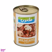 کنسرو لوبیا چیتی با قارچ مکنزی وزن 380 گرم