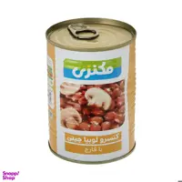 کنسرو لوبیا چیتی با قارچ مکنزی وزن 380 گرم