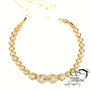 دستبند ژوپینگ زنجیری طرح طلا کد 10264