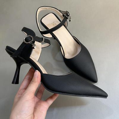 کفش مجلسی زنانه مدل سناتور رنگ مشکی پاشنه 7 سانت