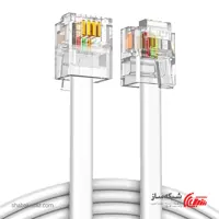 قیمت و خرید کابل تلفن آماده Cable RJ11 - شبکه ساز