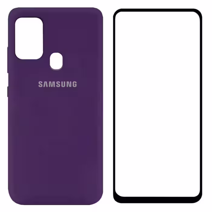قاب سیلیکونی مناسب برای گوشی موبایل سامسونگ Galaxy A21s به همراه محافظ صفحه نمایش