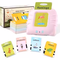 فلش کارت گویا آموزش انگلیسی رنگ صورتی مدل P/47517/SU