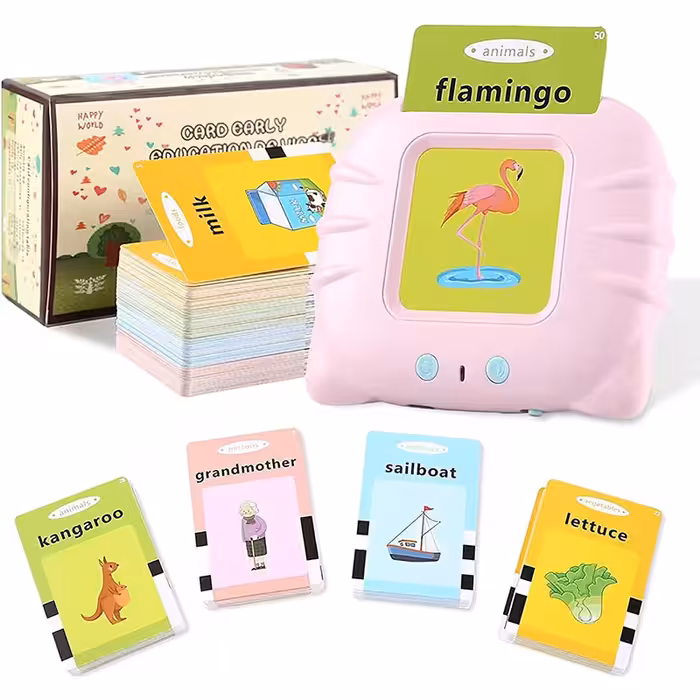 فلش کارت گویا آموزش انگلیسی رنگ صورتی مدل P/47517/SU