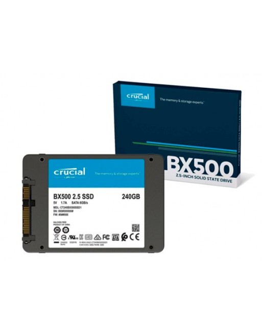 اس اس دی اینترنال کروشیال BX500 ظرفیت 240 گیگابایتCrucial BX500 Internal SSD Drive 240GB