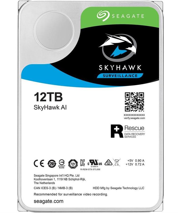 هارد سیگیت مدل Skyhawk AI Surveillance با ظرفیت 12 ترابایت