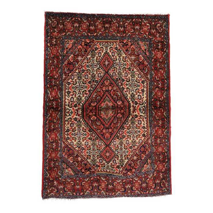 فرش دستبافت مدل لچک ترنج خراسان کد 4020224