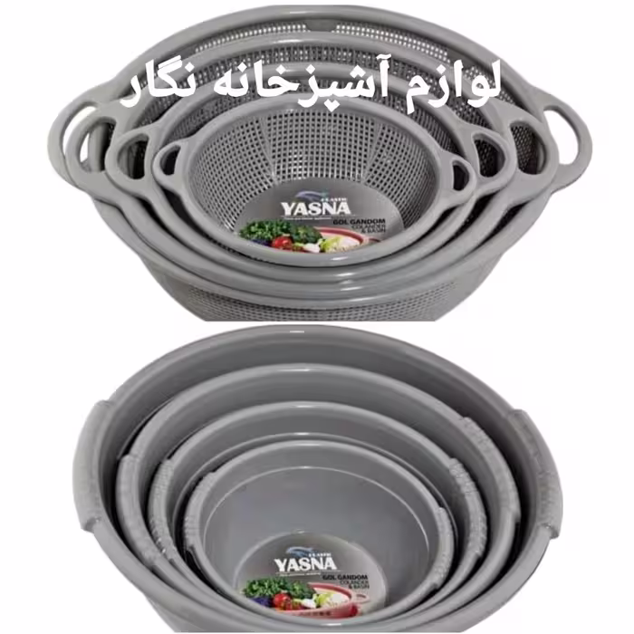 آبکش و لگن 8پارچه سرویس گل گندم 