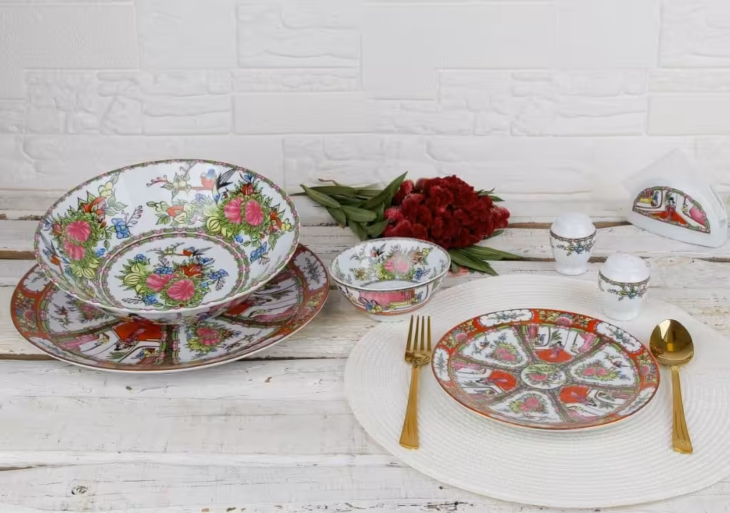 سرویس17 پارچه مرغی کد 25-1400