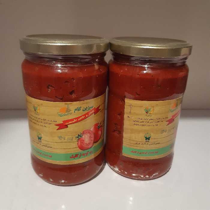 رب گوجه فرنگی ارگانیک سبزین کام 700 گرمی . سمنان