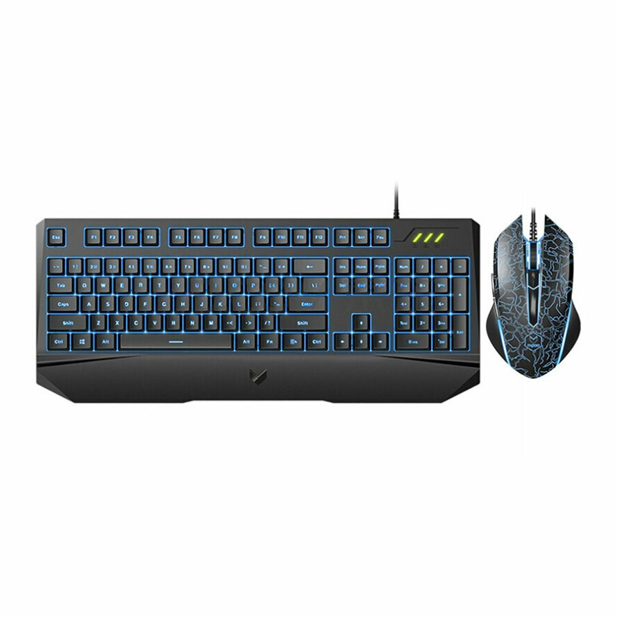 ماوس و کیبورد با سیم گیمینگ رپو مدل وی 120 اس ا V120S Gaming Keyboard and Gaming