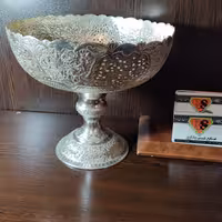 کاسه آجیل خوری قلمزنی دست سایز متوسط شبکه دار