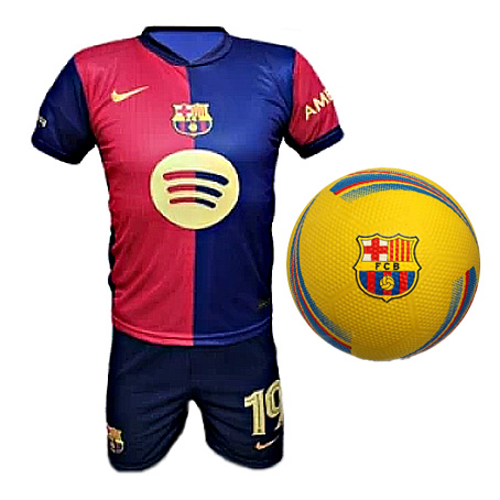 ست توپ لاستیکی و تیشرت و شرت بارسلونا