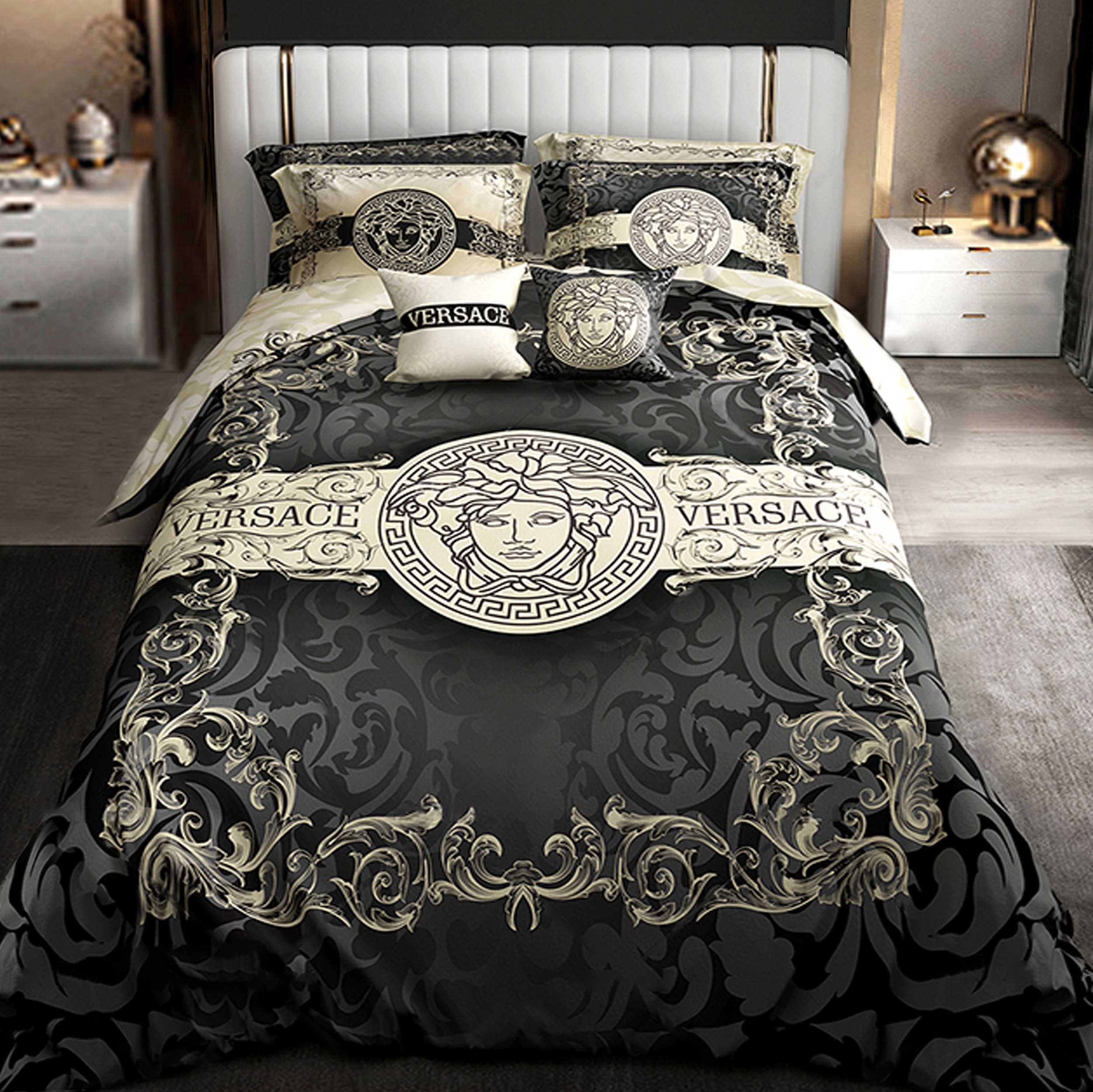 سرویس خواب پارلاک کد80   دو رو طرح دار  یک نفره 5 تکه