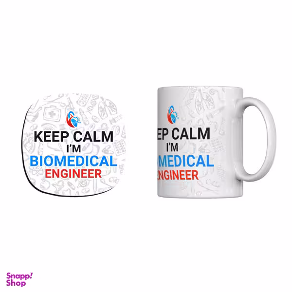 ماگ ترمه طراحان ایده مدل biomedical engineer کد cfp1261 به همراه زیرلیوانی
