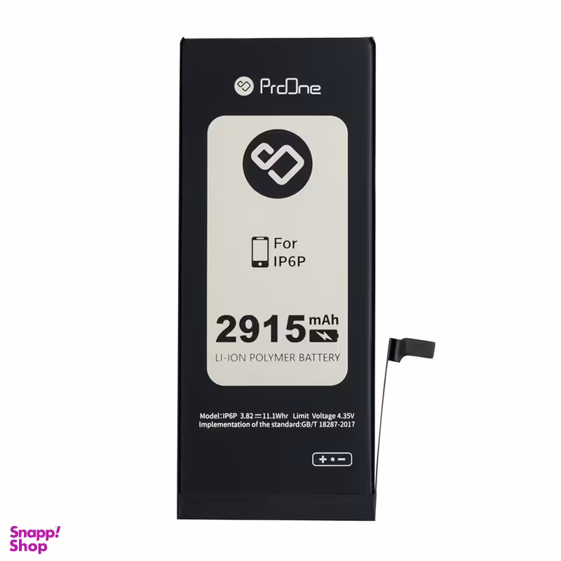 باتری موبایل پرووان مدل IP6P ظرفیت 2915 میلی آمپر ساعت مناسب برای گوشی موبایل اپل iPhone 6 Plus