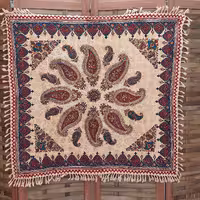 رومیزی ممتاز سایز100 در 100قلمکار اصفهان طرح بته جقه