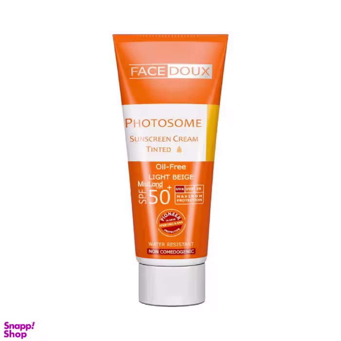 کرم ضد آفتاب فیس دوکس (Face Doux) سری Photosome با SPF50 مناسب پوست های چرب رنگ بژ روشن حجم 40 میلی‌‌ لیتر