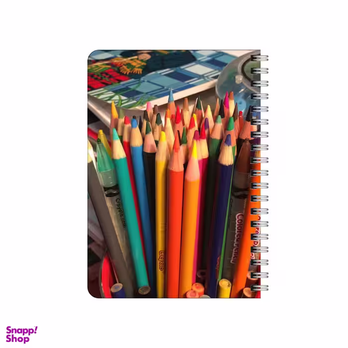 دفترچه یادداشت بامبیلیپ مدل چوبی طرح مداد رنگی و نقاشی کد 4603953