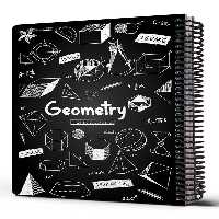 دفتر فرمول هندسه مشکی 100 برگ  24*17